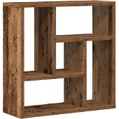 vidaXL Wandschap 45x16x45 cm bewerkt hout oud houtkleurig