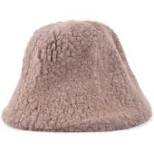 Giuliano Teddy bucket hat - Donkertaupe