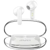 Awei słuchawki Bluetooth 5.3 T85 ENC TWS + stacja dokująca biały/wit (Draadloze), Koptelefoon, Wit