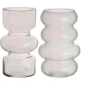 Packlinq Bloemen vaas Ø10 cm H: 18 cm Pearl (6 stuks)