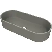 Arcqua case opbouw waskom ovaal 60x26 mat beton