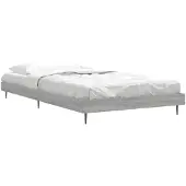 vidaXL Bedframe, grijs Sonoma, 90x200 cm, houtvezel