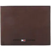 Tommy Hilfiger Portemonnee 'Johnson' navy / chocoladebruin / rood / wit