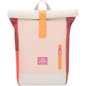 Johnny Urban Rugzak 'Aaron' lichtgrijs / rosa / rood