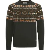 Blend Trui 'Nilas' donkergroen / gemengde kleuren