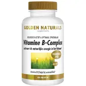 Golden naturals Vitamine B-complex Bioactief 180 veganistische tabletten