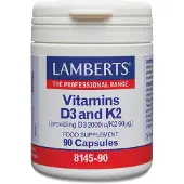 Lamberts Vitamine D3 2000IE en K2 90mcg (90 capsules)