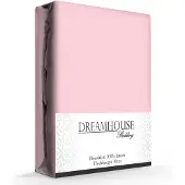 Dreamhouse Hoeslaken - katoen - roze - 160x210/220 cm
