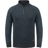 Blend Trui 'Ganbolf' donkerblauw / bruin / zilvergrijs