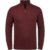 Blend Trui 'Robin' bruin / zilvergrijs / bordeaux