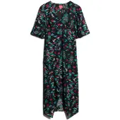 Superdry Zomerjurk lichtblauw / riet / robijnrood / zwart