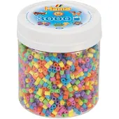 Hama strijkkralen in potje pastelmix (50), 3000st.