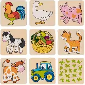 Goki Houten Memospel Boerderijdieren