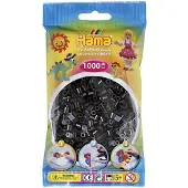 HAMA Beads Strijkkralen - HAMA - 1000 middelgrote zwarte kralen - Vanaf 6 jaar