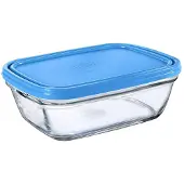 Duralex Rechthoekige lunchbox met deksel Freshbox Blauw 1,1 L
