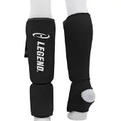 Legend Sports Scheenbeschermers Legend Easy Kids/Volwassenen Zwart Elastisch - Verschillende maten - Optimale bescherming - Voelt als second skin