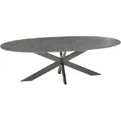 Studio 20 Berlijn dining tuintafel 220x120xH74 cm bladdikte 2cm graniet black diamand satinado Studio20