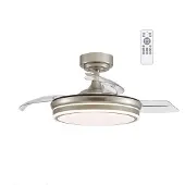 CristalRecord Plafondventilator Moss Ø 106 cm mat chroom