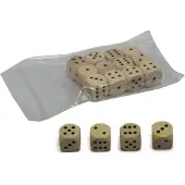 HOT Games Dobbelstenen 16 mm Hout (12 stuks)