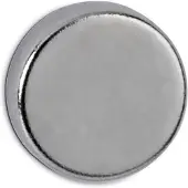 MAUL Neodymium Rond Magneten Lichtzilver 2.5 kg draagkracht 10 mm 10 Stuks