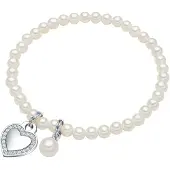 Lulu & Jane Armband zilver / transparant / parelwit