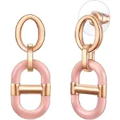 Lulu & Jane Oorbellen rose-goud / rosa