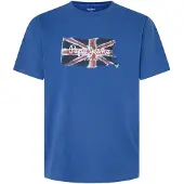 Pepe Jeans Pepe Jeansvoor mannen. PM509384 Clag T-shirt blauw (L), Casual, Katoen, Korte mouwen