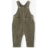 Vertbaudet Velours tuinbroek baby jongen olijf