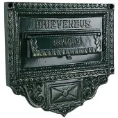 Ks Verlichting Brievenbus Postplate B3 muurplaat - groen