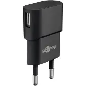 Goobay USB-A adapter - USB-A oplader - CEE 7/16 - USB-A adapter - 1 poorts - slim - 1000mA - 5W - wit