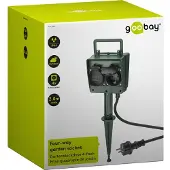 Goobay IP44 outdoor stekkerdoos | 4 contacten | grondpin | 2 meter