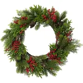 Intratuin Kerstkrans Ceder Groen Met Bes D 61 Cm