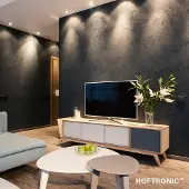 HOFTRONIC™ Dimbare LED inbouwspot Porto GU10 5 Watt 2700K IP44 Zwart