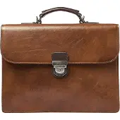 Castelijn & beerens Rien Aktentas RFID-bescherming Leder 39.5 cm Laptopvak bruin