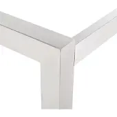Beliani GROSSETO - Tuintafel - Grijs/Zwart/RVS - 90 x 180 cm - Graniet
