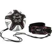 Avento Voetbaltrainer Met Elastiek - Kinderen - Zwart - Balmaat 3/4/5