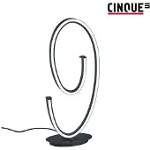 Cinque tafellamp Ciola mat zwart