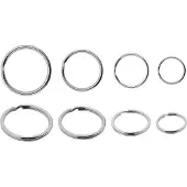 Combicraft RVS sleutelringen 40mm - per 10 stuks