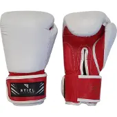 Stiel Pro Bokshandschoenen - Leer - Wit met rood
