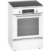 Bosch SerieI6, Elektro fornuis, Wit, klok, inductie