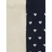 Vertbaudet Set van 2 paar maillots met hartjes voor babymeisjes marineblauw