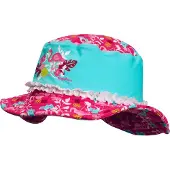 Playshoes UV zonnehoed Kinderen Flamingo - Aqua/Roze - Maat 53cm