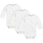 Playshoes Schnizler set 3 rompers lange mouw wit