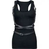Banned Alternative - Gothic Harness - Rhune Harness - voor Vrouwen - zwart - Maat Standard
