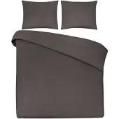 DoubleDry Dekbedovertrek 100% natuurlijk katoen lits jumeaux 240x200/220 cm +