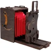 JollyLook Voorgemonteerde Pinhole Instant Mini-filmcamera, Bruin gekleurd