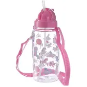 Puckator Drinkfles met rietje eenhoorn -
