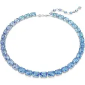 Swarovski collier Millenia 5694136 | ketting met blauwe kristallen, tennisketting stijl, luxe uitstraling, sieraden