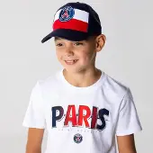 Paris Saint Germain PSG stripe logo pet voor kinderen - Officieel PSG product - Paris Saint-Germain cap