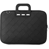 Bombata Intrecciato 15 / 16 inch Laptoptas Unisex - Vlechtpatroon - Zwart